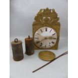 18th century longcase clock movement