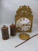 18th century longcase clock movement