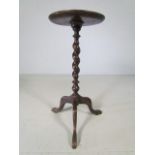 Oak barley twist wine table