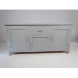 Oak grey coloured sideboard of cupboards and drawers