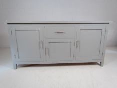 Oak grey coloured sideboard of cupboards and drawers