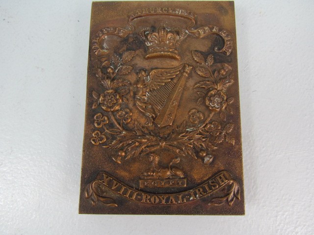 Victorian "18th Royal Irish" Regiment Shoulder Belt Plate - Egypt