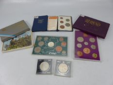 Selection of boxed sets of coins to include Britains Pre Decimal, Irish and others