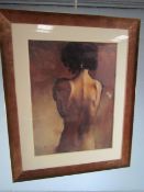 Michael Austin - print of a nude lady.
