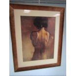 Michael Austin - print of a nude lady.