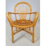 Single bamboo armchair