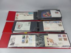 Large selection of First Day covers in three albums