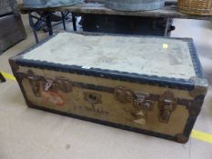 Victorian steamer trunk