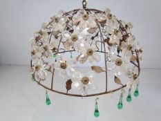 Small crystal chandelier