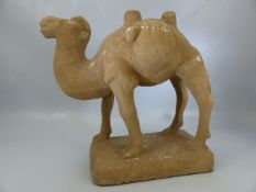 Large sandstone figure of a camel