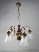 French Mid century hanging centre light