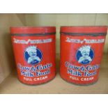 Cow and Gate vintage milk Food tins