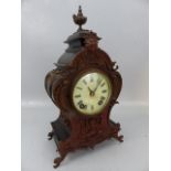 19th century Lenzkirch clock in French Louis XVI style. Lenzkirch mini mantel timepiece. French