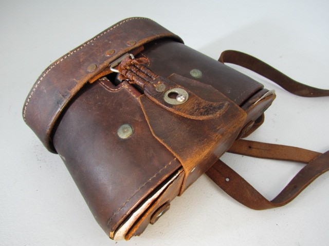 WW2 Military pair of binoculars by Carl Zeizz 'Jena' Deltrintem 8 x 30. in fitted leather opening - Image 4 of 4