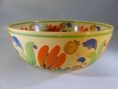 Millicent Taplin for Wedgwood - Large handpainted fruit bowl decorated with crocuses