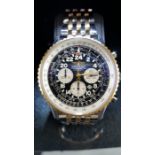 Breitling Navitimer Cosmonaute Chronograph with two tone 18ct Gold & Stainless steel Gents Automatic