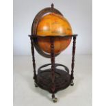 Modern drinks cabinet in the form of a globe