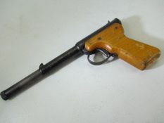 DIANA Model 2 Air pistol wooden grip, push in barrel action