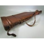 Vintage leather 'leg of mutton' Gun case