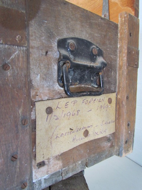 Three wooden ammunition boxes - Image 2 of 3