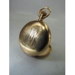 14 carat gold Pocket watch with engraved decoration. Z M Leger Moncton.