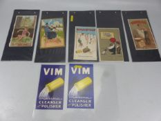 Selection of Advertising Ephemera to include Sunlight soap etc