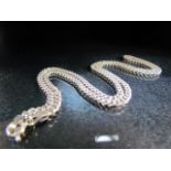 Hallmarked silver curb link chain