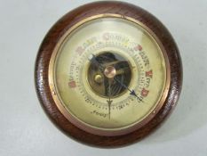 Mahogany cased wall barometer