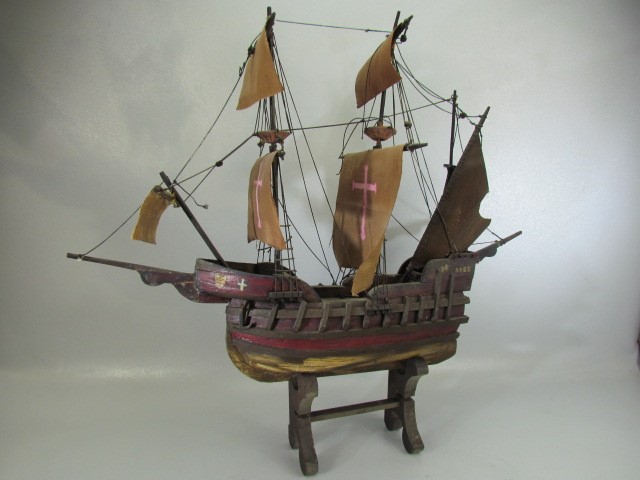 1940's model of the Golden Hind Ship