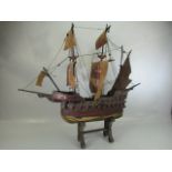 1940's model of the Golden Hind Ship