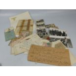 Selection of German notes, Fuhrer blank headed paper. German Propaganda poster and other pieces etc