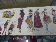 Victorian fashion scrapbook