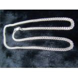 Hallmarked silver curb link chain approx 15g