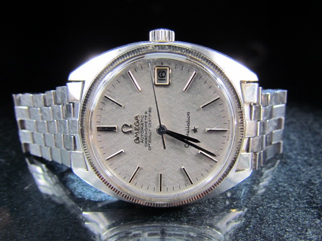 Omega Constellation - Stainless steel face with date aperature, on stainless steel bracelet. Watch - Image 4 of 5