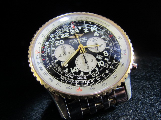 Breitling Navitimer Cosmonaute Chronograph with two tone 18ct Gold & Stainless steel Gents Automatic - Image 3 of 11