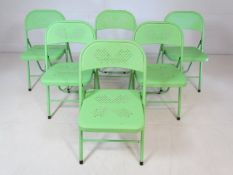 Set of six modern bistro chairs