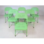 Set of six modern bistro chairs