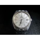 Omega Constellation - Stainless steel face with date aperature, on stainless steel bracelet. Watch