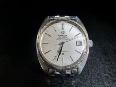 Omega Constellation - Stainless steel face with date aperature, on stainless steel bracelet. Watch