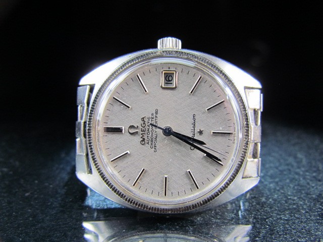 Omega Constellation - Stainless steel face with date aperature, on stainless steel bracelet. Watch - Image 5 of 5