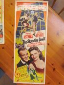 Vintage Poster 'The sky's the Limit' mentioning Fred Astaire and Joan Leslie. 1943. 36cm x 90cm