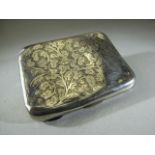 Silver cigarette case Birmingham 1916 maker HM Henry Matthews