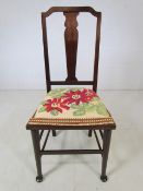 Edwardian mahogany side chair