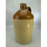 Large Cider Flagon with screw cap and marked "GWR" by Price of Bristol
