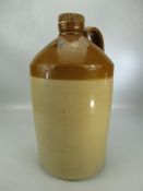 Large Cider Flagon with screw cap and marked "GWR" by Price of Bristol