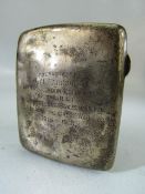 Hallmarked silver cigarette case 49.6g