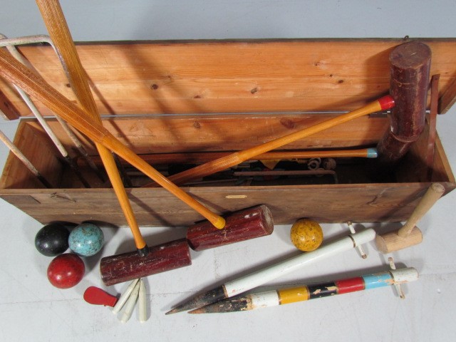 Jacques Croquet set in original wooden box - Image 3 of 5