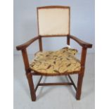 Oak dining chair in need of re-upholstery