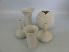 Three pieces of Rosenthal Studio Line and two other similar German pieces