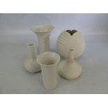 Three pieces of Rosenthal Studio Line and two other similar German pieces